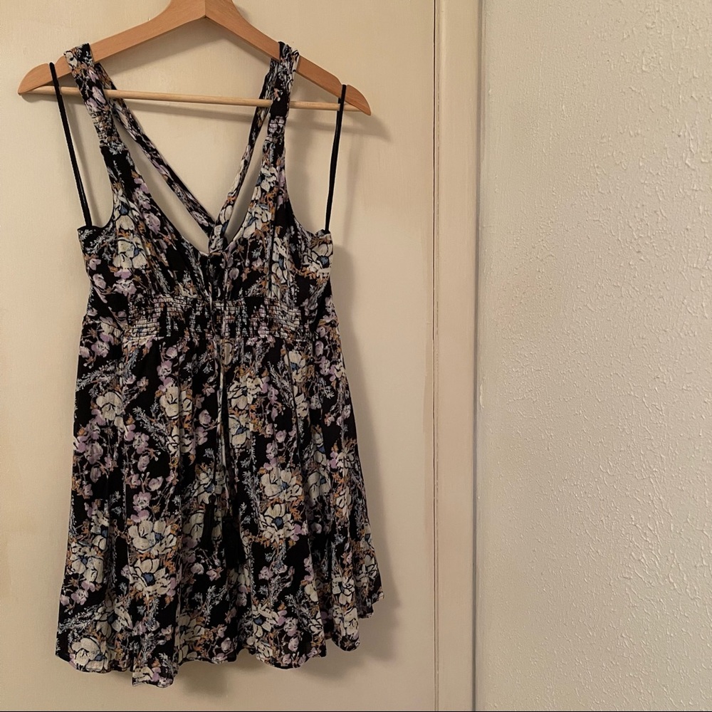 Free People Black Floral Summer Dress